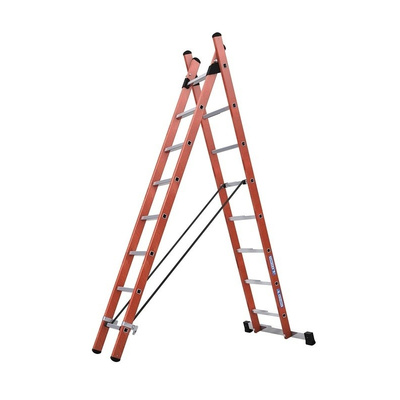 TUBESCA Combination Ladder 8 steps 2.42m open length