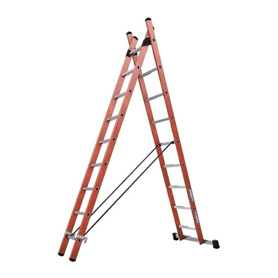 TUBESCA Combination Ladder 9 steps 2.7m open length