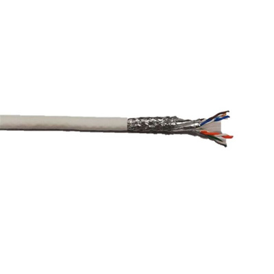 RS PRO Cat8 Ethernet Cable, S/FTP, White LSZH Sheath, 50m, IEC 60332-1