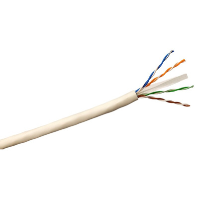 RS PRO Cat6 Ethernet Cable, U/UTP, White LSZH Sheath, 100m, Low Smoke Zero Halogen (LSZH)