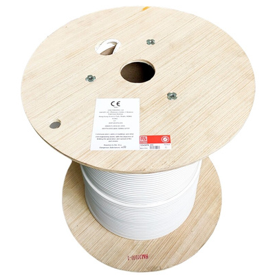 RS PRO Cat6 Ethernet Cable, U/UTP, White LSZH Sheath, 500m, Low Smoke Zero Halogen (LSZH)