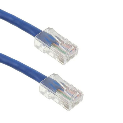 RS PRO Cat5e RJ45 to RJ45 Ethernet Cable, U/UTP, Blue, 3m