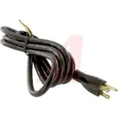 Power Cord; 13 A; SJT; 6 ft. 7 in.; 0.353 in. (Outer); 1625 W; 125 V; Black