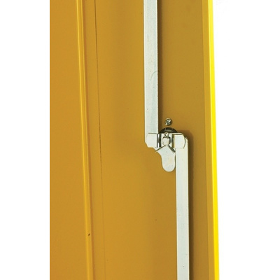 RS PRO Yellow Steel Lockable 2 Doors Hazardous Substance Cabinet, 1830mm x 915mm x 459mm