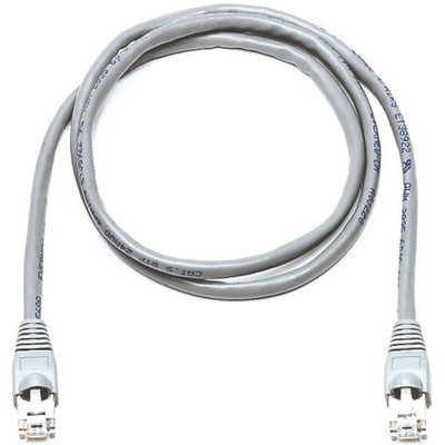 RS PRO Cat5e Male RJ45 to Male RJ45 Ethernet Cable, U/FTP, Grey, 2m