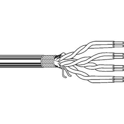 Belden Cat5e Ethernet Cable, S/FTP, Grey PVC Sheath, 500m