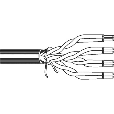 Belden Cat5e Ethernet Cable, F/UTP, Grey PVC Sheath, 100m