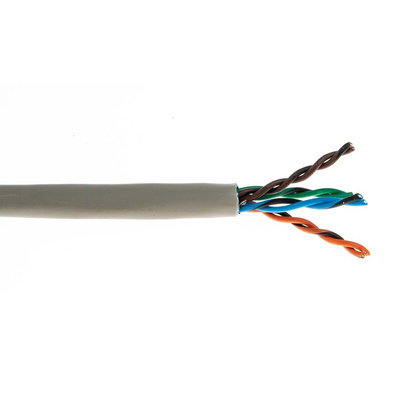 Belden Cat5e Ethernet Cable, F/UTP, Grey PVC Sheath, 500m
