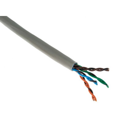 Belden Cat5e Ethernet Cable, F/UTP, Grey PVC Sheath, 500m