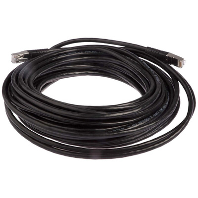 Roline Cat6 Male RJ45 to Male RJ45 Ethernet Cable, S/FTP, Black PVC Sheath, 20m
