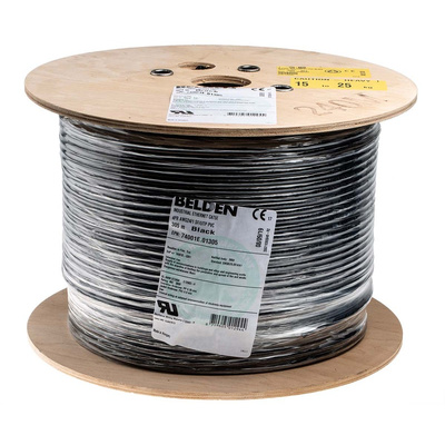 Belden Cat5e Ethernet Cable, SF/UTP, Black PVC Sheath, 305m, Flame Retardant