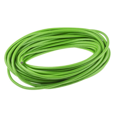 Siemens Cat6a Ethernet Cable, S/UTP, Green PVC Sheath, 20m, Fire Resistant