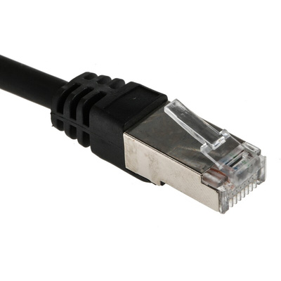 RS PRO Cat6 Male RJ45 to Male RJ45 Ethernet Cable, F/UTP, Black LSZH Sheath, 20m