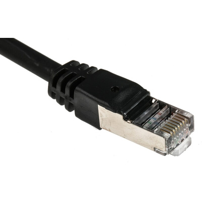 RS PRO Cat6 Male RJ45 to Male RJ45 Ethernet Cable, F/UTP, Black LSZH Sheath, 20m