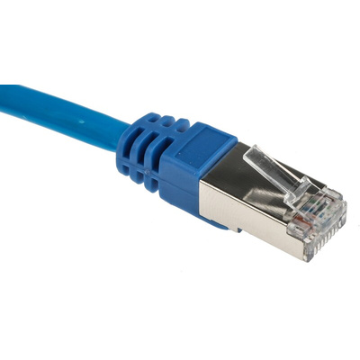 RS PRO Cat6 Male RJ45 to Male RJ45 Ethernet Cable, F/UTP, Blue LSZH Sheath, 25m