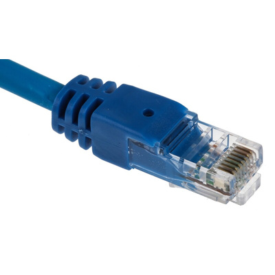 RS PRO Cat6 Male RJ45 to Male RJ45 Ethernet Cable, U/UTP, Blue LSZH Sheath, 30m