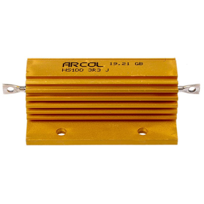 Arcol, 3.3Ω 100W Wire Wound Chassis Mount Resistor HS100 3R3 J ±5%