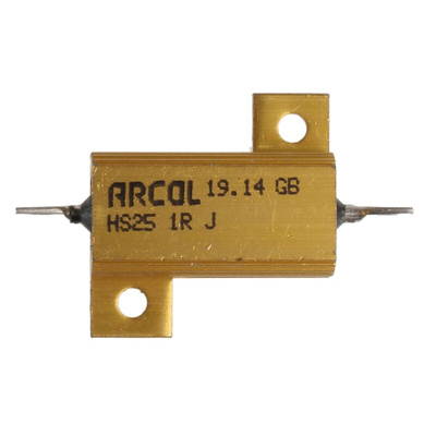 Arcol, 1Ω 25W Wire Wound Chassis Mount Resistor HS25 1R J ±5%
