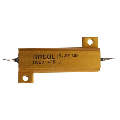Arcol, 47Ω 50W Wire Wound Chassis Mount Resistor HS50 47R J ±5%