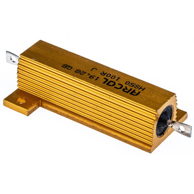 Arcol, 100Ω 50W Wire Wound Chassis Mount Resistor HS50 100R J ±5%
