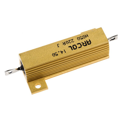Arcol, 220Ω 50W Wire Wound Chassis Mount Resistor HS50 220R J ±5%