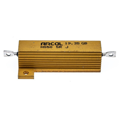 Arcol, 5Ω 50W Wire Wound Chassis Mount Resistor HS50 5R J ±5%