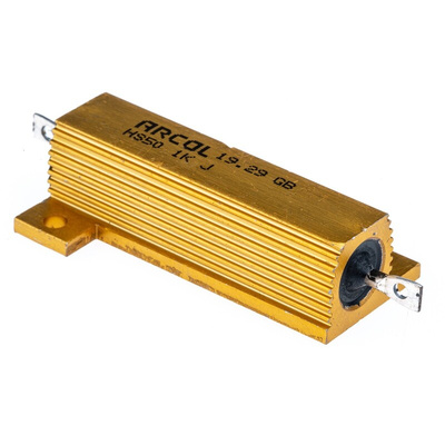 Arcol, 1kΩ 50W Wire Wound Chassis Mount Resistor HS50 1K J ±5%