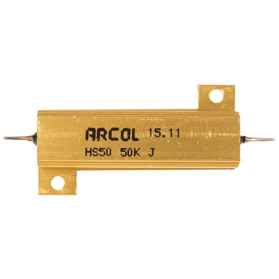 Arcol, 50kΩ 50W Wire Wound Chassis Mount Resistor HS50 50K J ±5%