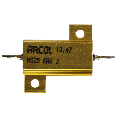 Arcol, 6.8Ω 25W Wire Wound Chassis Mount Resistor HS25 6R8 J ±5%