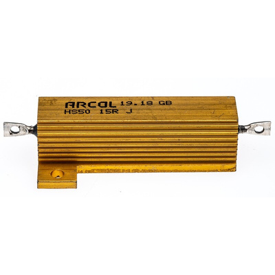 Arcol, 15Ω 50W Wire Wound Chassis Mount Resistor HS50 15R J ±5%