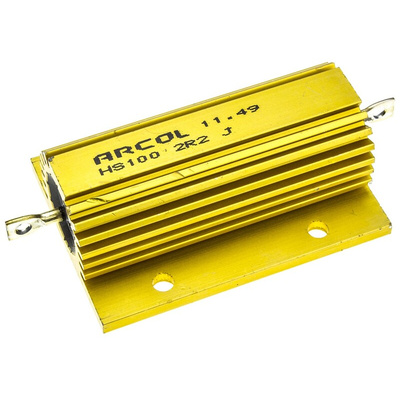 Arcol, 2.2Ω 100W Wire Wound Chassis Mount Resistor HS100 2R2 J ±5%