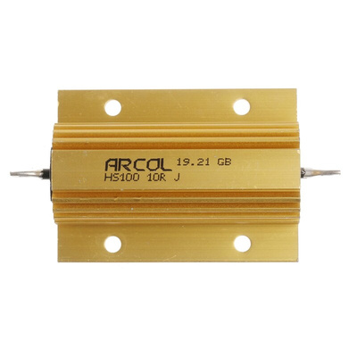 Arcol, 10Ω 100W Wire Wound Chassis Mount Resistor HS100 10R J ±5%