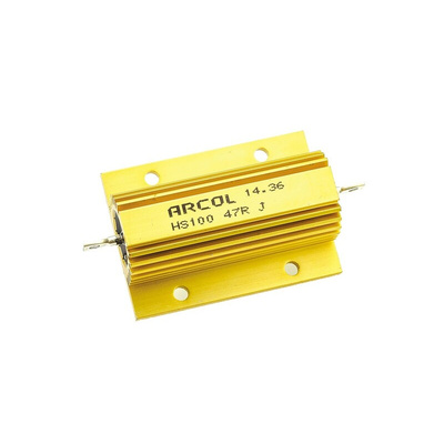 Arcol, 47Ω 100W Wire Wound Chassis Mount Resistor HS100 47R J ±5%