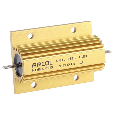 Arcol, 100Ω 100W Wire Wound Chassis Mount Resistor HS100 100R J ±5%