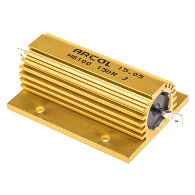 Arcol, 150Ω 100W Wire Wound Chassis Mount Resistor HS100 150R J ±5%