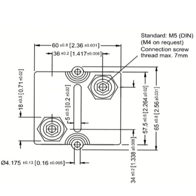 RS PRO, 5Ω 2kW Thick Film Chassis Mount Resistor ±10%