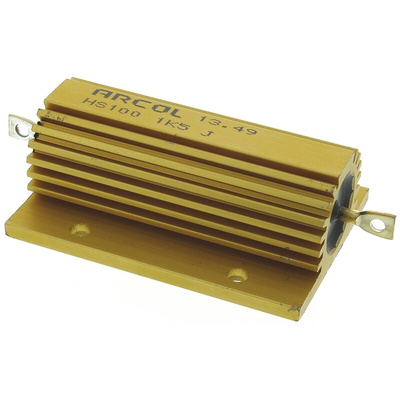 Arcol, 1.5kΩ 100W Wire Wound Chassis Mount Resistor HS100 1K5 J ±5%