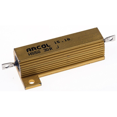 Arcol, 30Ω 50W Wire Wound Chassis Mount Resistor HS50 30R J ±5%