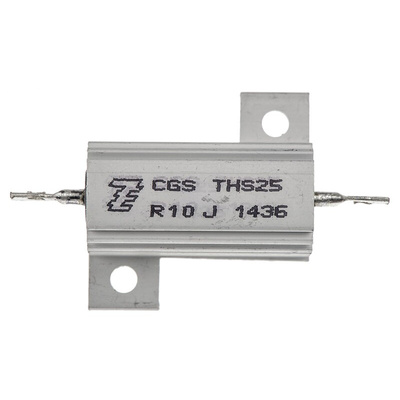 TE Connectivity, 100mΩ 25W Wire Wound Chassis Mount Resistor THS25R10J ±5%