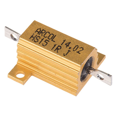 Arcol, 1Ω 15W Wire Wound Chassis Mount Resistor HS15 1R J ±5%