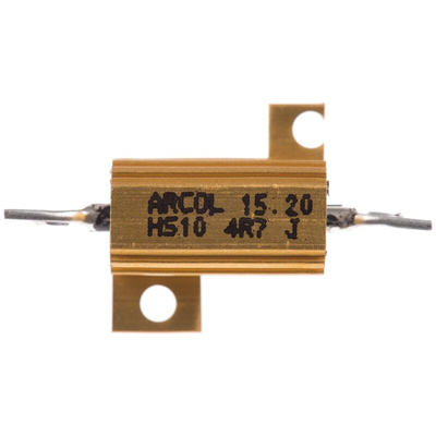 Arcol, 4.7Ω 10W Wire Wound Chassis Mount Resistor HS10 4R7 J ±5%