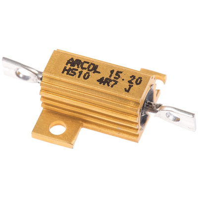 Arcol, 4.7Ω 10W Wire Wound Chassis Mount Resistor HS10 4R7 J ±5%