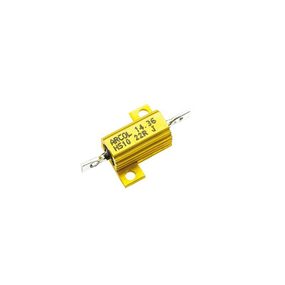 Arcol, 22Ω 10W Wire Wound Chassis Mount Resistor HS10 22R J ±5%