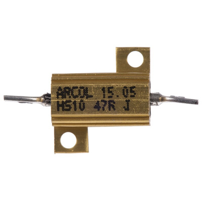 Arcol, 47Ω 10W Wire Wound Chassis Mount Resistor HS10 47R J ±5%