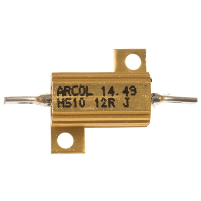 Arcol, 12Ω 10W Wire Wound Chassis Mount Resistor HS10 12R J ±5%