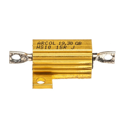 Arcol, 15Ω 10W Wire Wound Chassis Mount Resistor HS10 15R J ±5%