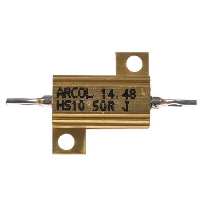 Arcol, 50Ω 10W Wire Wound Chassis Mount Resistor HS10 50R J ±5%