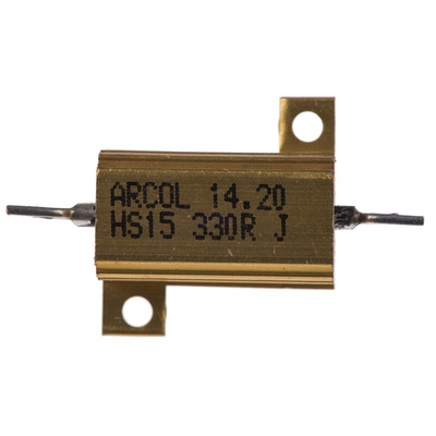 Arcol, 330Ω 15W Wire Wound Chassis Mount Resistor HS15 330R J ±5%