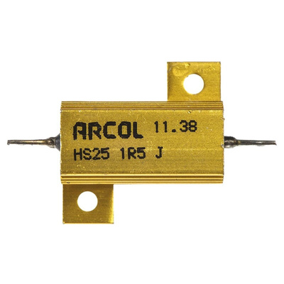 Arcol, 1.5Ω 25W Wire Wound Chassis Mount Resistor HS25 1R5 J ±5%