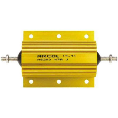 Arcol, 4.7Ω 200W Wire Wound Chassis Mount Resistor HS200 4R7 J ±5%